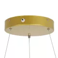 GLOBOSTAR® SALEM  Μοντέρνο Κρεμαστό Φωτιστικό Οροφής LED 75W 8625lm 120° AC 220-240V IP20 Ρυθμιζόμενο Λευκό CCT με Χειριστήριο από 2700K έως 6000K Dimmable - Lumileds SMD Chip - Χρυσό - Μ45 x Π45 x Υ7cm