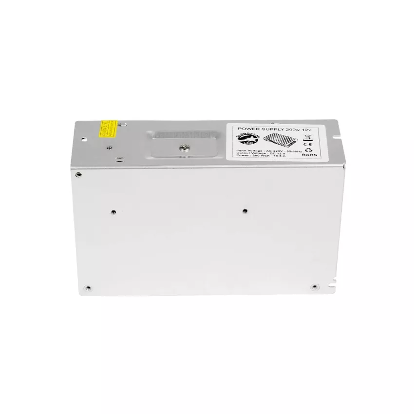 Μεταλλικό Τροφοδοτικό PELV για Προϊόντα LED 200W 16.5A - AC 220-240V σε DC 12V - IP20 L16 x W10 x H5cm