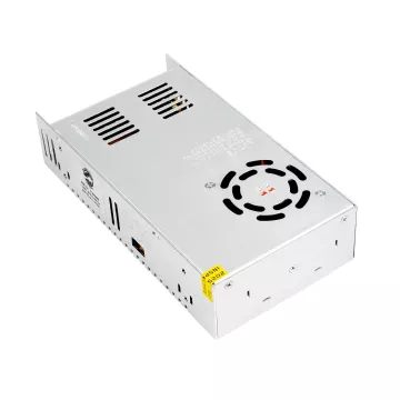 GLOBOSTAR® LUMIVOLT  Τροφοδοτικό/Μετασχηματιστής PELV 400W 16.6A DC 24V IP20 - AC 220-240V σε DC 24V / Ρυθμιζόμενo από DC 22.5V έως DC 25.5V - Μ20 x Π10 x Υ5cm