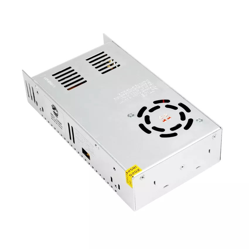 GLOBOSTAR® LUMIVOLT  Τροφοδοτικό/Μετασχηματιστής PELV 400W 16.6A DC 24V IP20 - AC 220-240V σε DC 24V / Ρυθμιζόμενo από DC 22.5V έως DC 25.5V - Μ20 x Π10 x Υ5cm
