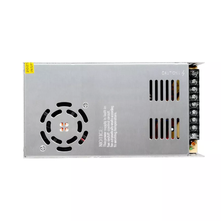 GLOBOSTAR® LUMIVOLT  Τροφοδοτικό/Μετασχηματιστής PELV 400W 16.6A DC 24V IP20 - AC 220-240V σε DC 24V / Ρυθμιζόμενo από DC 22.5V έως DC 25.5V - Μ20 x Π10 x Υ5cm