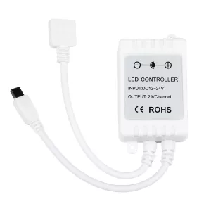 Ασύρματος LED RGB Controller με Χειριστήριο IR DC 12-24V Max 144W