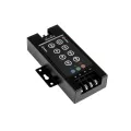GLOBOSTAR® RGBCONTROLLER  Dimmer / Controller με RF Ασύρματο Χειριστήριο με 3 x 10A 240W Κανάλια DC 12-24V 30A 720W Max IP20 - RF2.4Ghz - Μ12.1 x Π7.5 x Υ2.5cm