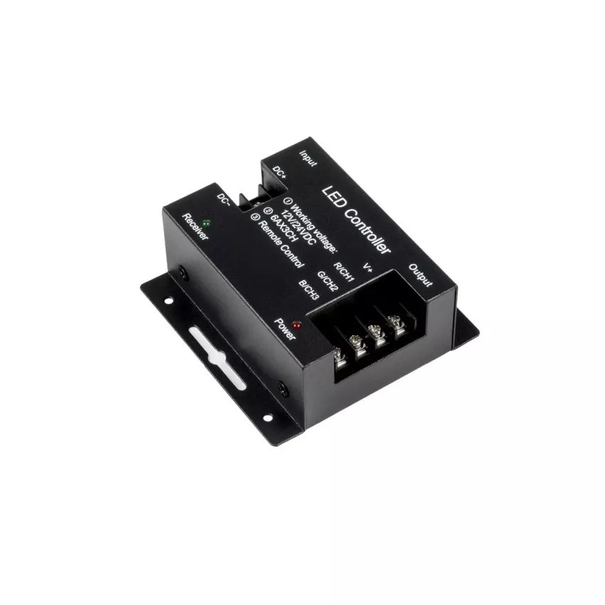 Ασύρματος LED RGB Controller με Χειριστήριο Αφής 2.4G RF 12v (216w) - 24v (432w) DC