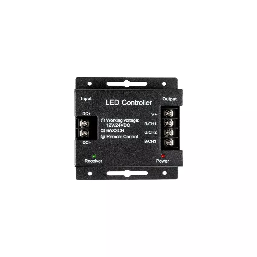 Ασύρματος LED RGB Controller με Χειριστήριο Αφής 2.4G RF 12v (216w) - 24v (432w) DC