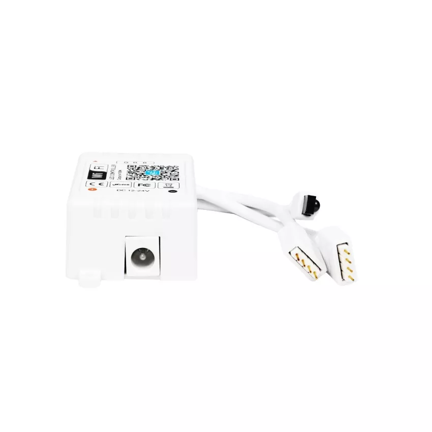 Ασύρματος Smart Home Wi-Fi LED RGB Controller με 2 Εξόδους RGB και Χειριστήριο IR DC 12V Max 100W - DC 24V Max 200W