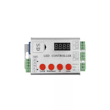 LED Digital RGB Controller DMX512 & Κάρτα SD για LED Digital RGB Προϊόντα 5v - 12v - 24v  HC03 2048 IC
