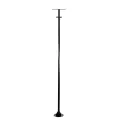 GLOBOSTAR® HELIOS-280  Μεταλλικός Γαλβανισμένος Στύλος Φωτισμού για Φωτοβολταϊκό Προβολέα Εξωτερικού Χώρου - RAL 9005 Μαύρο Ματ - Μ35 × Π25 × Υ280cm