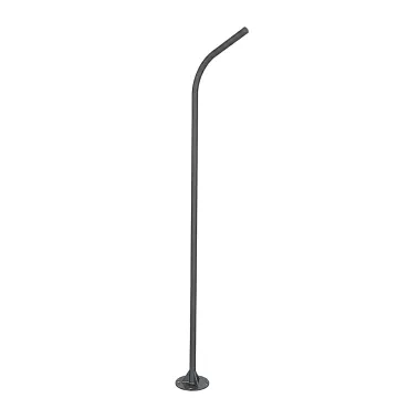 GLOBOSTAR® URBANO-280  Μεταλλικός Γαλβανισμένος Στύλος Φωτισμού για Φωτοβολταϊκό Φωτιστικό Δρόμου Εξωτερικού Χώρου - RAL 7016 Γκρι Ανθρακί - Μ84 x Π25 x Υ280cm