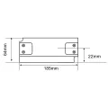 GLOBOSTAR® PLUX  Τροφοδοτικό/Μετασχηματιστής Class II SELV 60W 5A AC 220-240V σε DC 12V IP20 - Λευκό Ματ - Μ18.5 x Π6.4 x Υ2.2cm