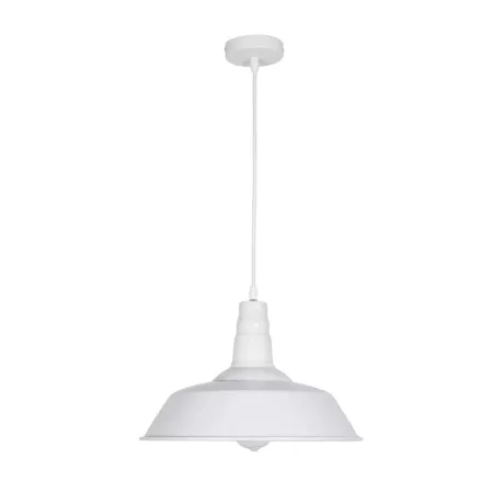 GLOBOSTAR® RAY  Vintage Κρεμαστό Φωτιστικό Οροφής με Ντουί 1 x E27 AC 220-240V IP20 - Λευκό - Μ36 x Π36 x Υ25cm