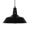 GLOBOSTAR® RAY  Vintage Κρεμαστό Φωτιστικό Οροφής με Ντουί 1 x E27 AC 220-240V IP20 - Μαύρο - Μ36 x Π36 x Υ25cm