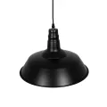 GLOBOSTAR® RAY  Vintage Κρεμαστό Φωτιστικό Οροφής με Ντουί 1 x E27 AC 220-240V IP20 - Μαύρο - Μ36 x Π36 x Υ25cm