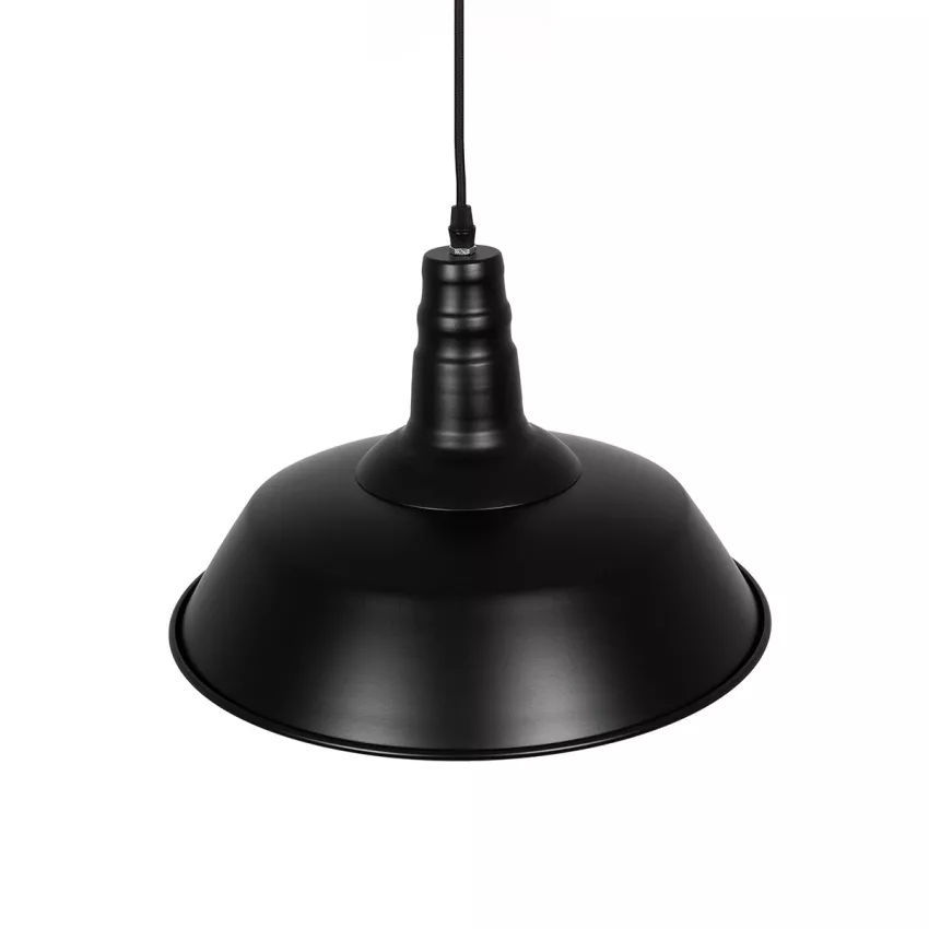 GLOBOSTAR® RAY  Vintage Κρεμαστό Φωτιστικό Οροφής με Ντουί 1 x E27 AC 220-240V IP20 - Μαύρο - Μ36 x Π36 x Υ25cm