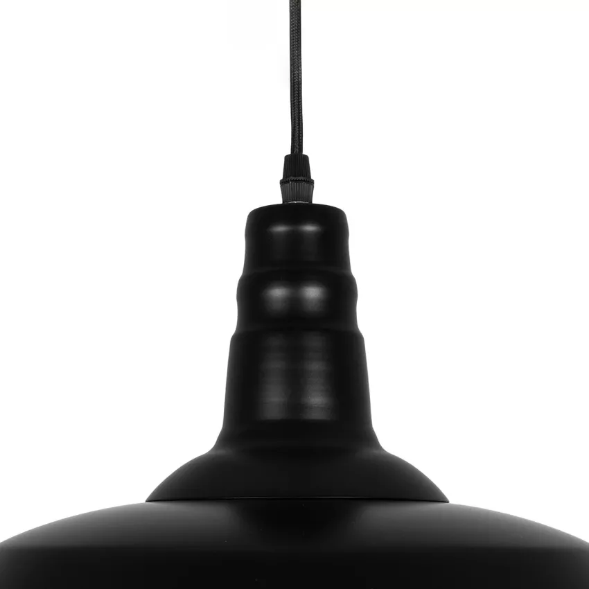 GLOBOSTAR® RAY  Vintage Κρεμαστό Φωτιστικό Οροφής με Ντουί 1 x E27 AC 220-240V IP20 - Μαύρο - Μ36 x Π36 x Υ25cm