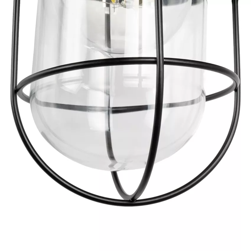 CELL  Vintage Επιτοίχιο Φωτιστικό Απλίκα Μονόφωτο 1 x E27 IP20 Μαύρο Μέταλλο - Μ33 x Π27 x Υ33cm