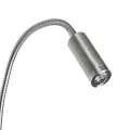 GLOBOSTAR® GOOSE  Μοντέρνο Φωτιστικό Τοίχου - Απλίκα Ξενοδοχείου Reading Light με Φορτιστή USB 3A LED 6W 540lm 36° & 360° AC 220-240V IP20 Θερμό Λευκό 2700K - CREE XPE & Lumileds SMD Chip - Νίκελ Βούρτσας - Μ15.5 x Π15 x Υ30.5cm