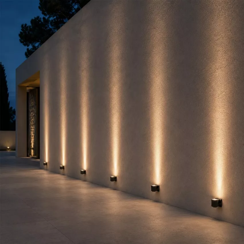 GLOBOSTAR® FLOODORA  Προβολέας Σποτ Wall Washer LED 3W 270lm 5° AC 220-240V Αδιάβροχο IP65 Θερμό Λευκό 2700K - Sanan SMD Chip - Γκρι Ανθρακί Ματ - Μ6.5 x Π5.5 x Υ5cm