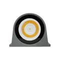 GLOBOSTAR® FLOODORA  Προβολέας Σποτ Wall Washer LED 3W 270lm 5° AC 220-240V Αδιάβροχο IP65 Θερμό Λευκό 2700K - Sanan SMD Chip - Γκρι Ανθρακί Ματ - Μ6.5 x Π5.5 x Υ5cm