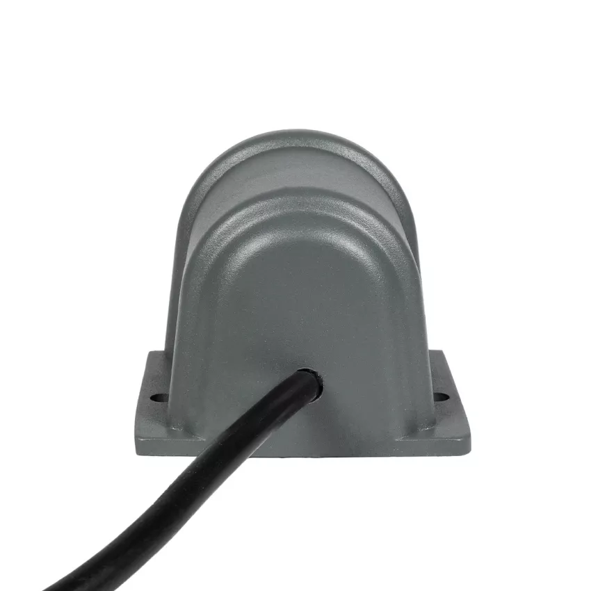 GLOBOSTAR® FLOODORA  Προβολέας Σποτ Wall Washer LED 3W 270lm 5° AC 220-240V Αδιάβροχο IP65 Θερμό Λευκό 2700K - Sanan SMD Chip - Γκρι Ανθρακί Ματ - Μ6.5 x Π5.5 x Υ5cm