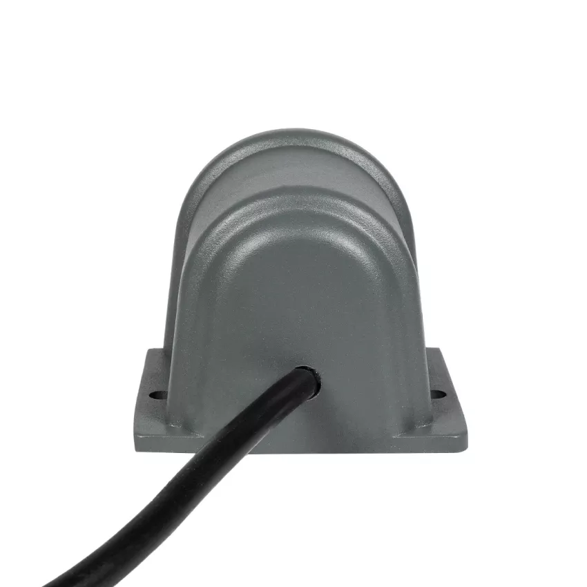 GLOBOSTAR® FLOODORA  Προβολέας Σποτ Wall Washer LED 3W 270lm 5° AC 220-240V Αδιάβροχο IP65 Θερμό Λευκό 2700K - Sanan SMD Chip - Γκρι Ανθρακί Ματ - Μ6.5 x Π5.5 x Υ5cm