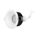 kelvo® SIGMA  Χωνευτό Φωτιστικό Downlight Σποτ Μπάνιου για Λάμπα MR16 με Ντουί GU10 AC 220-240V Αδιάβροχο IP65 - Λευκό Ματ - Μ8.5 x Π8.5 x Υ4.4cm / Q7.5cm