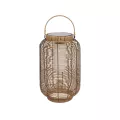 GRAMBIAN  Boho Αυτόνομο Ηλιακό Κρεμαστό/Επιτραπέζιο Φωτιστικό Πορτατίφ LED 5W 200lm 180° με Ενσωματωμένη Μπαταρία IP65 Θερμό Λευκό 3000K Μπεζ Ξύλο - Μ30 x Π30 x Υ48cm