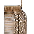 GRAMBIAN  Boho Αυτόνομο Ηλιακό Κρεμαστό/Επιτραπέζιο Φωτιστικό Πορτατίφ LED 5W 200lm 180° με Ενσωματωμένη Μπαταρία IP65 Θερμό Λευκό 3000K Μπεζ Ξύλο - Μ30 x Π30 x Υ48cm