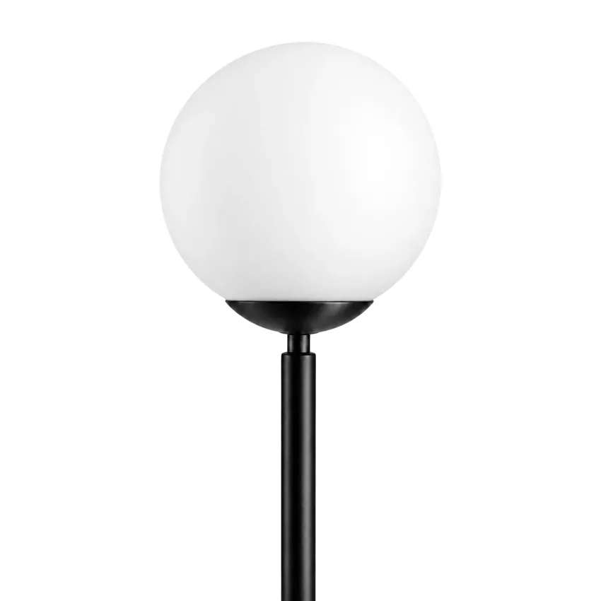GLOBOSTAR® GLOBART  Μοντέρνο Επιδαπέδιο Φωτιστικό με Ντουί 1 x E27 AC 220-240V IP20 -Μαύρο & Λευκό - Μ25 x Π25 x Υ135cm