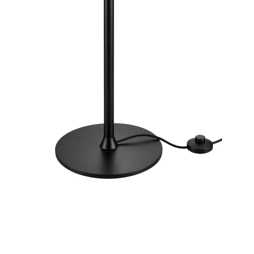 GLOBOSTAR® GLOBART  Μοντέρνο Επιδαπέδιο Φωτιστικό με Ντουί 1 x E27 AC 220-240V IP20 -Μαύρο & Λευκό - Μ25 x Π25 x Υ135cm