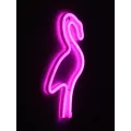 Φωτιστικό Ταμπέλα Φωτεινή Επιγραφή NEON LED Σήμανσης FLAMINGO 5W με Καλώδιο Τροφοδοσίας USB - Μπαταρίας 3xAAA (Δεν Περιλαμβάνονται) - Ροζ