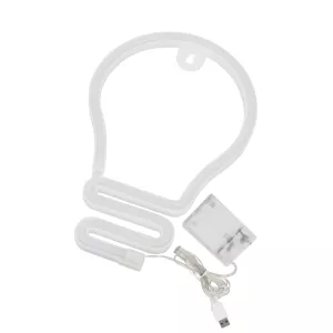 Φωτιστικό Ταμπέλα Φωτεινή Επιγραφή NEON LED Σήμανσης LAMP 5W με Καλώδιο Τροφοδοσίας USB - Μπαταρίας 3xAAA (Δεν Περιλαμβάνονται) - Ψυχρό Λευκό 6000K