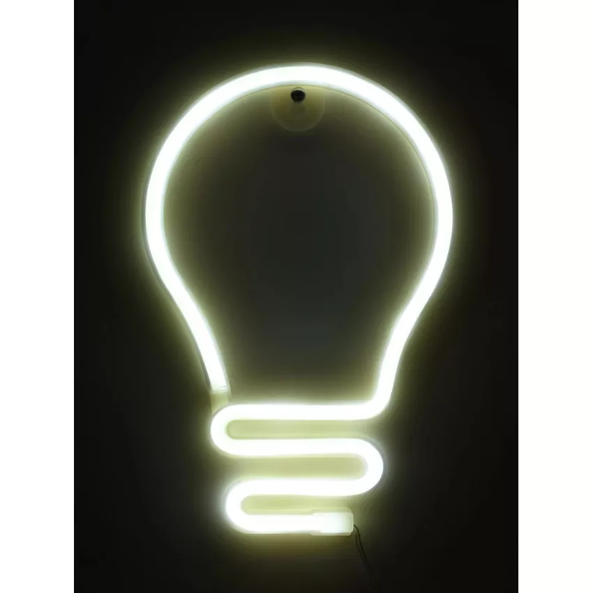 Φωτιστικό Ταμπέλα Φωτεινή Επιγραφή NEON LED Σήμανσης LAMP 5W με Καλώδιο Τροφοδοσίας USB - Μπαταρίας 3xAAA (Δεν Περιλαμβάνονται) - Ψυχρό Λευκό 6000K