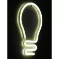 Φωτιστικό Ταμπέλα Φωτεινή Επιγραφή NEON LED Σήμανσης LAMP 5W με Καλώδιο Τροφοδοσίας USB - Μπαταρίας 3xAAA (Δεν Περιλαμβάνονται) - Ψυχρό Λευκό 6000K