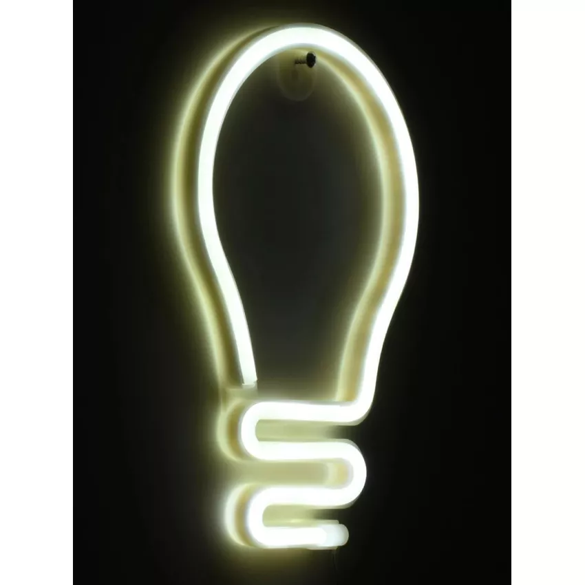Φωτιστικό Ταμπέλα Φωτεινή Επιγραφή NEON LED Σήμανσης LAMP 5W με Καλώδιο Τροφοδοσίας USB - Μπαταρίας 3xAAA (Δεν Περιλαμβάνονται) - Ψυχρό Λευκό 6000K