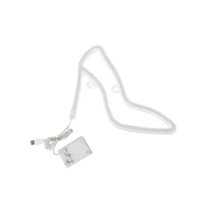 Φωτιστικό Ταμπέλα Φωτεινή Επιγραφή NEON LED Σήμανσης WOMEN SHOES 5W με Καλώδιο Τροφοδοσίας USB - Μπαταρίας 3xAAA (Δεν Περιλαμβάνονται) - Ροζ