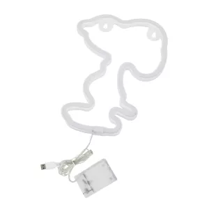 Φωτιστικό Ταμπέλα Φωτεινή Επιγραφή NEON LED Σήμανσης SNOOPY 5W με Καλώδιο Τροφοδοσίας USB - Μπαταρίας 3xAAA (Δεν Περιλαμβάνονται) - Θερμό Λευκό 2700K