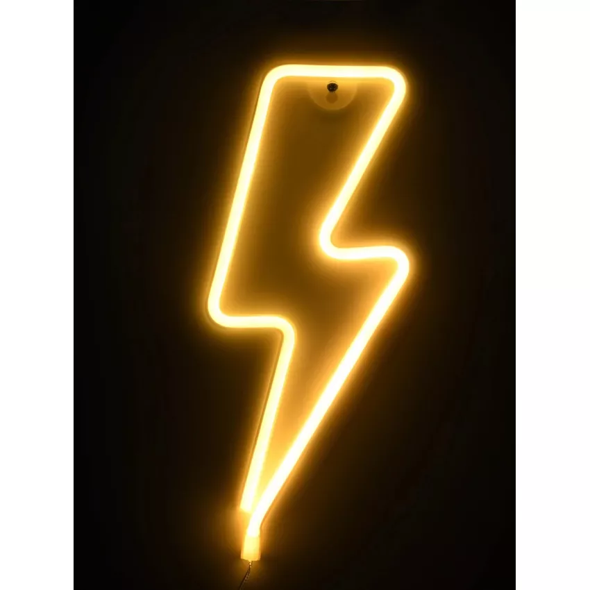Φωτιστικό Ταμπέλα Φωτεινή Επιγραφή NEON LED Σήμανσης LIGHT STRIKE 5W με Καλώδιο Τροφοδοσίας USB - Μπαταρίας 3xAAA (Δεν Περιλαμβάνονται) - Θερμό Λευκό 2700K