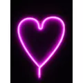 Φωτιστικό Ταμπέλα Φωτεινή Επιγραφή NEON LED Σήμανσης HEART LINE 5W με Καλώδιο Τροφοδοσίας USB - Μπαταρίας 3xAAA (Δεν Περιλαμβάνονται) - Ροζ