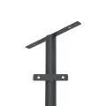 GLOBOSTAR® HELIOS-280  Μεταλλικός Γαλβανισμένος Στύλος Φωτισμού για Φωτοβολταϊκό Προβολέα Εξωτερικού Χώρου - RAL 7016 Γκρι Ανθρακί - Μ35 × Π25 × Υ280cm