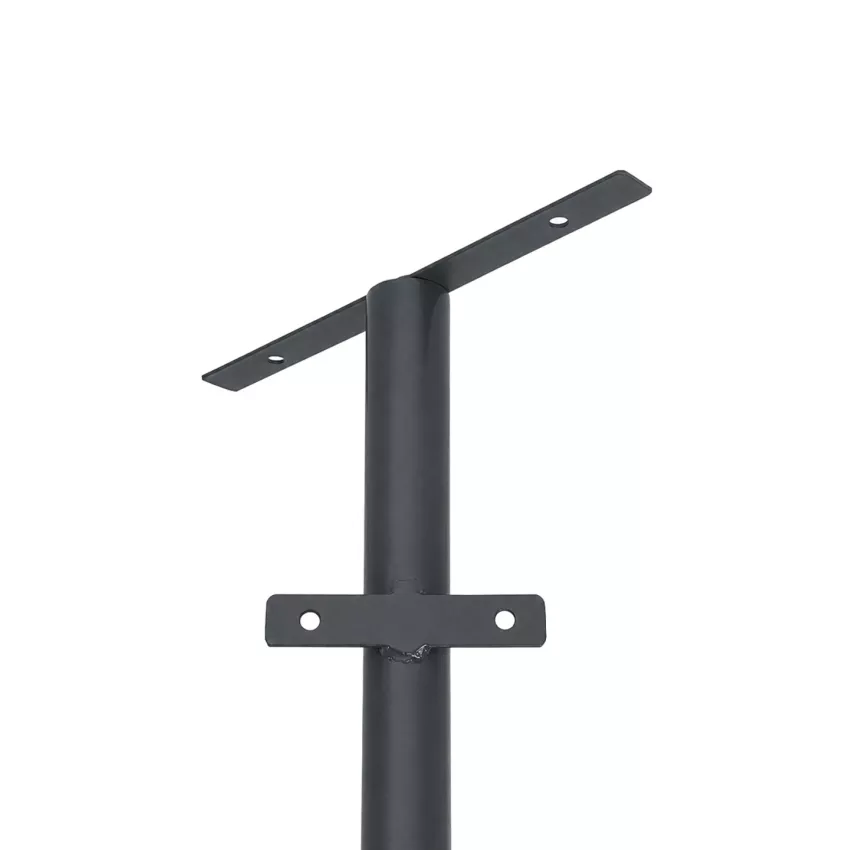 GLOBOSTAR® HELIOS-280  Μεταλλικός Γαλβανισμένος Στύλος Φωτισμού για Φωτοβολταϊκό Προβολέα Εξωτερικού Χώρου - RAL 7016 Γκρι Ανθρακί - Μ35 × Π25 × Υ280cm