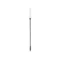 GLOBOSTAR® REED  Φωτιστικό Κολωνάκι Κήπου με Καρφωτή Βάση LED 2W 180lm 360° DC 24V Αδιάβροχο IP65 Θερμό Λευκό 2700K - Sanan SMD Chip - Μαύρο Ματ - Μ2 x Π2 x Υ80cm