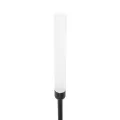 GLOBOSTAR® REED  Φωτιστικό Κολωνάκι Κήπου με Καρφωτή Βάση LED 2W 180lm 360° DC 24V Αδιάβροχο IP65 Θερμό Λευκό 2700K - Sanan SMD Chip - Μαύρο Ματ - Μ2 x Π2 x Υ80cm