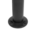 GLOBOSTAR® STEM  Φωτιστικό Κολωνάκι Κήπου LED 12W 1080lm 60° AC 220-240V Αδιάβροχο IP65 Θερμό Λευκό 2700K - Sanan SMD Chip - Μαύρο Ματ - Μ12 x Π18 x Υ60cm