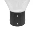 GLOBOSTAR® TOPIS  Φωτιστικό Κεφαλής Post Top Πλατείας/Πάρκου/Κήπου LED 50W 4500lm 360° AC 220-240V Αδιάβροχο IP65 Θερμό Λευκό 2700K - Sanan SMD Chip - Μαύρο Ματ - Μ50 x Π50 x Υ39cm
