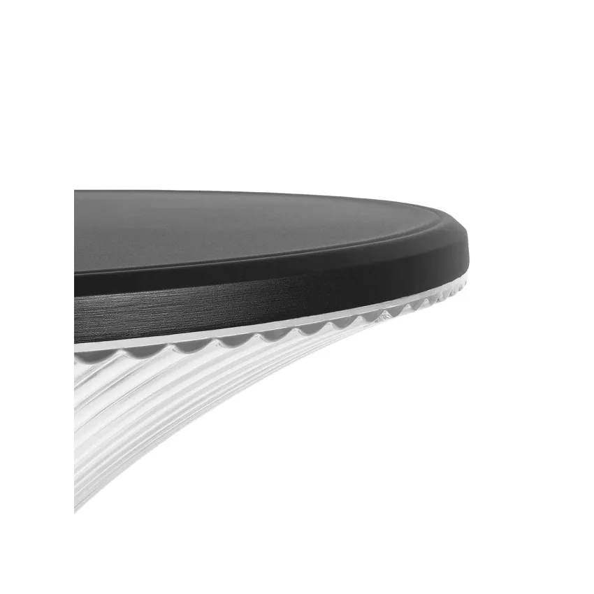 GLOBOSTAR® TOPIS  Φωτιστικό Κεφαλής Post Top Πλατείας/Πάρκου/Κήπου LED 50W 4500lm 360° AC 220-240V Αδιάβροχο IP65 Θερμό Λευκό 2700K - Sanan SMD Chip - Μαύρο Ματ - Μ50 x Π50 x Υ39cm