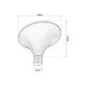 GLOBOSTAR® TOPIS  Φωτιστικό Κεφαλής Post Top Πλατείας/Πάρκου/Κήπου LED 50W 4500lm 360° AC 220-240V Αδιάβροχο IP65 Θερμό Λευκό 2700K - Sanan SMD Chip - Μαύρο Ματ - Μ50 x Π50 x Υ39cm