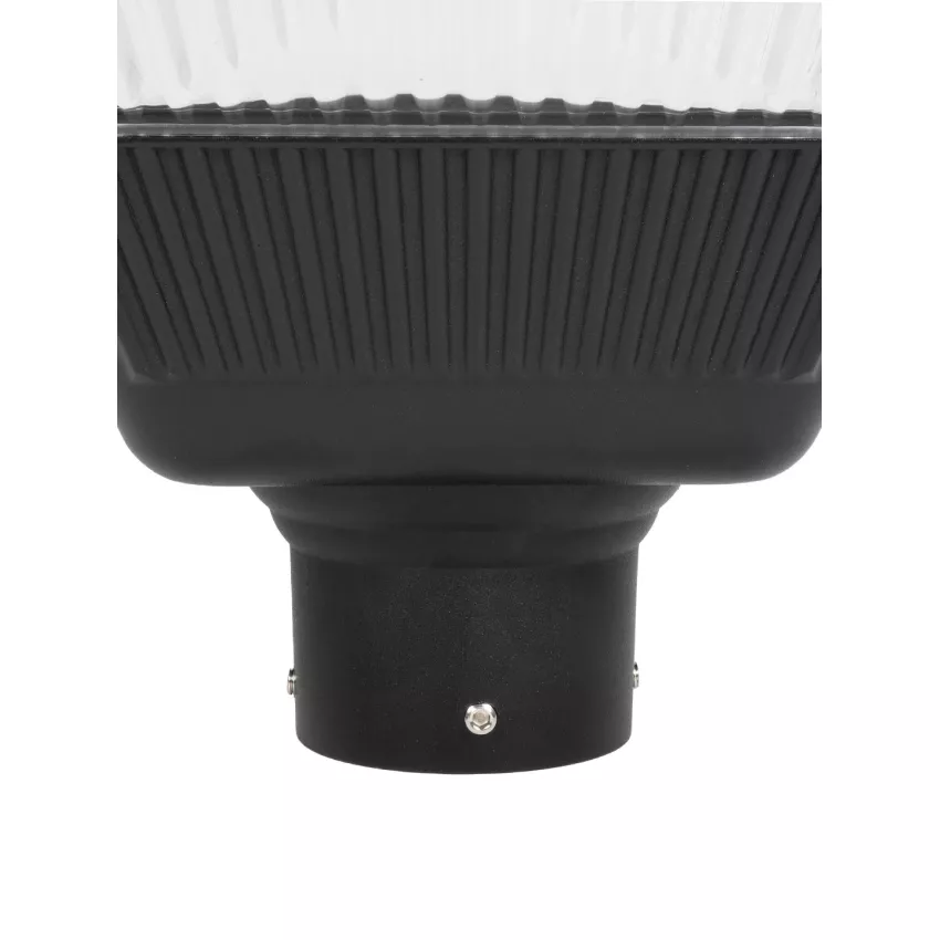 GLOBOSTAR® TOPIS  Φωτιστικό Κεφαλής Post Top Πλατείας/Πάρκου/Κήπου LED 50W 4500lm 360° AC 220-240V Αδιάβροχο IP65 Θερμό Λευκό 2700K - Sanan SMD Chip - Μαύρο Ματ - Μ45 x Π45 x Υ40cm