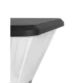 GLOBOSTAR® TOPIS  Φωτιστικό Κεφαλής Post Top Πλατείας/Πάρκου/Κήπου LED 50W 4500lm 360° AC 220-240V Αδιάβροχο IP65 Θερμό Λευκό 2700K - Sanan SMD Chip - Μαύρο Ματ - Μ45 x Π45 x Υ40cm