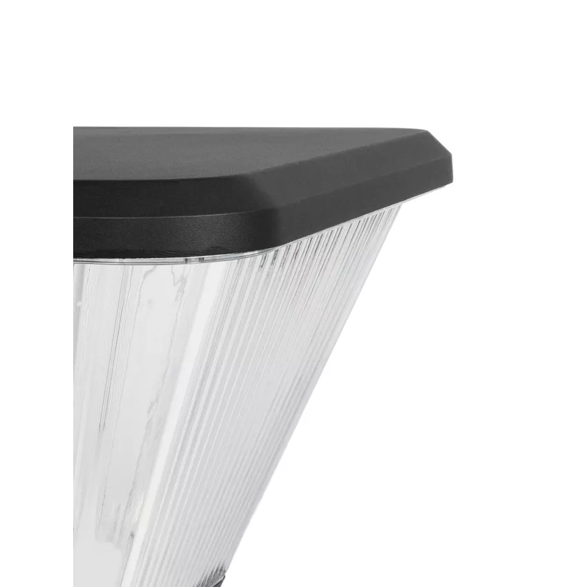 GLOBOSTAR® TOPIS  Φωτιστικό Κεφαλής Post Top Πλατείας/Πάρκου/Κήπου LED 50W 4500lm 360° AC 220-240V Αδιάβροχο IP65 Θερμό Λευκό 2700K - Sanan SMD Chip - Μαύρο Ματ - Μ45 x Π45 x Υ40cm